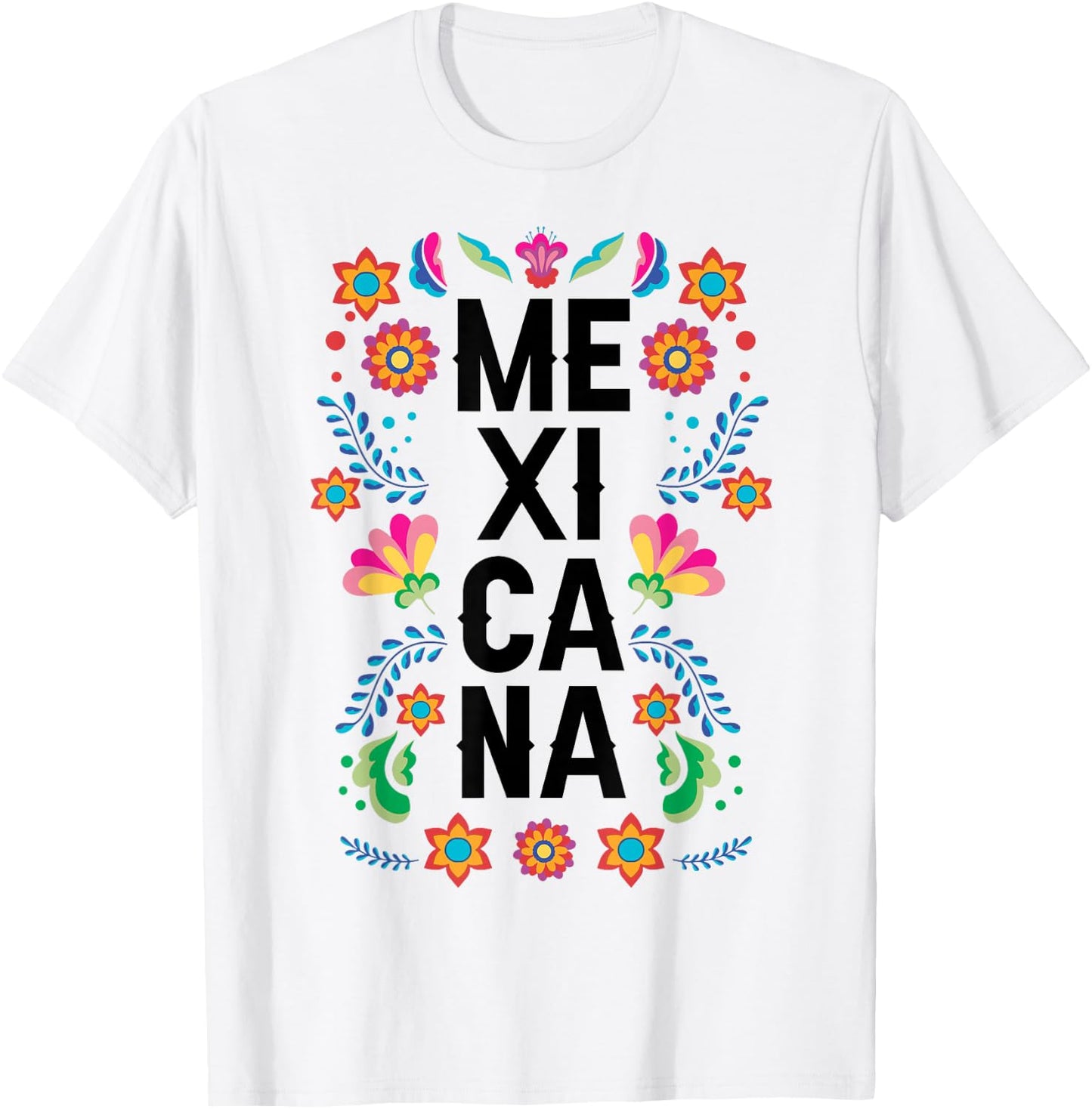 Mexicana Girl Mexican Hispanic Heritage Month Mexico Kids T-Shirt - T-Shirt | White