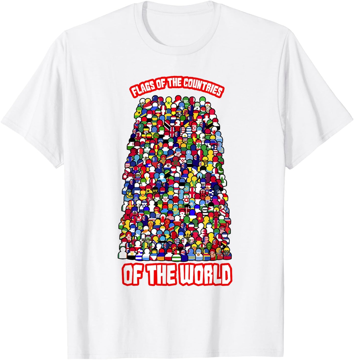 Flags Of The Countries Of The World International Humans T-Shirt - T-Shirt | White