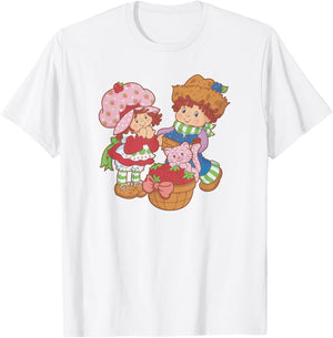Strawberry Shortcake Huckleberry Berry Basket T-Shirt - T-Shirt | White