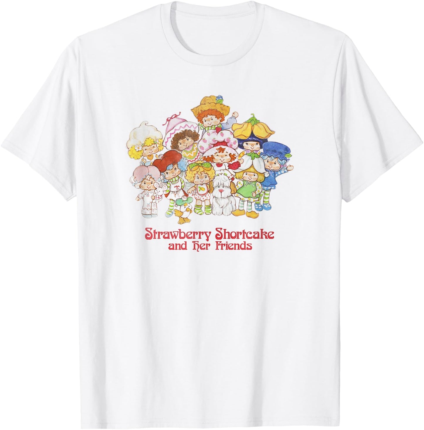 Strawberry Shortcake and Her Friends Poster T-Shirt - T-Shirt | White