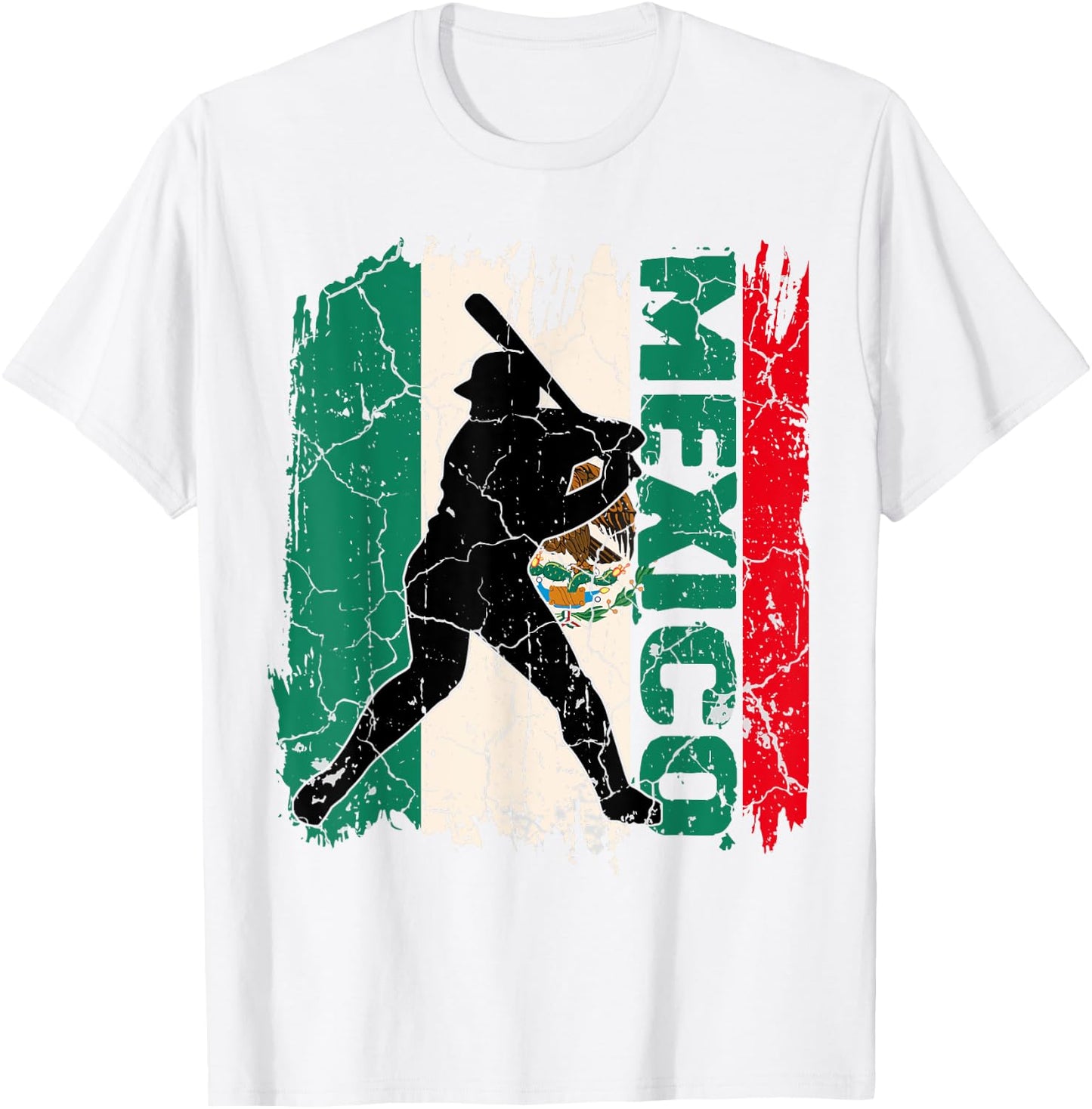Cinco De Mayo Baseball Mexico Shirt Mexican Flag Kid Boy Men T-Shirt - T-Shirt | White