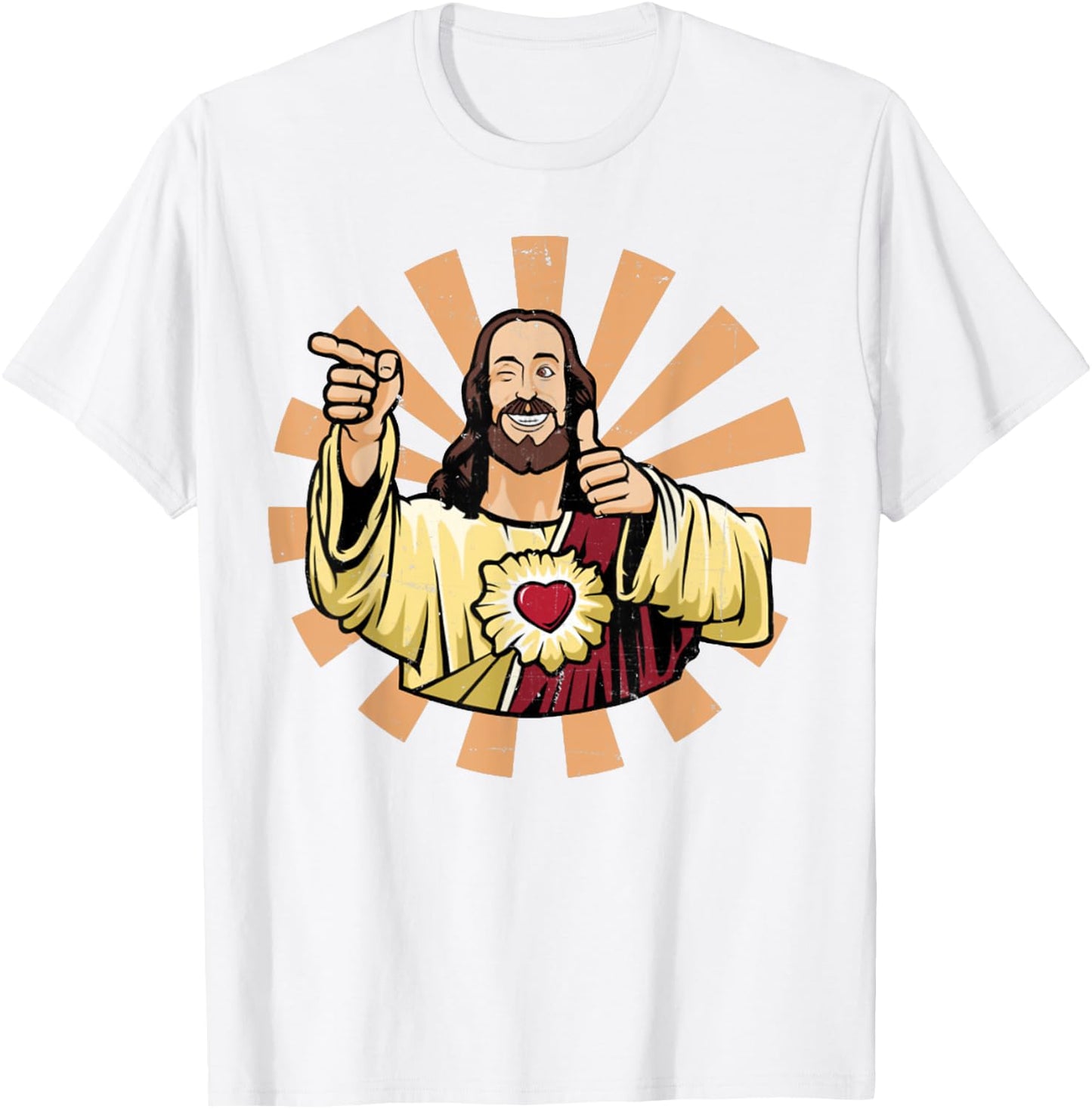 Vintage Buddy Christ T-Shirt - T-Shirt | White