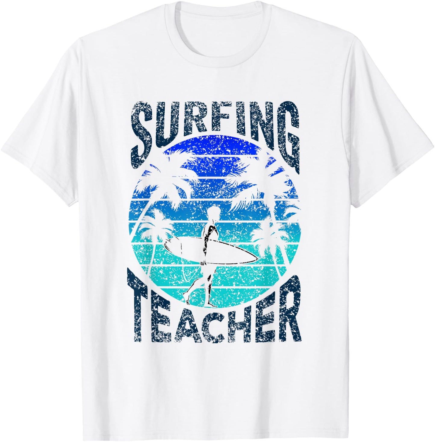 Surfing Teacher Surf Surfer Surfboard T-Shirt - T-Shirt | White