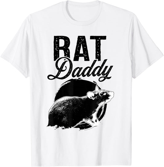 Rat Daddy Father - Dad Rat T-Shirt - T-Shirt | White