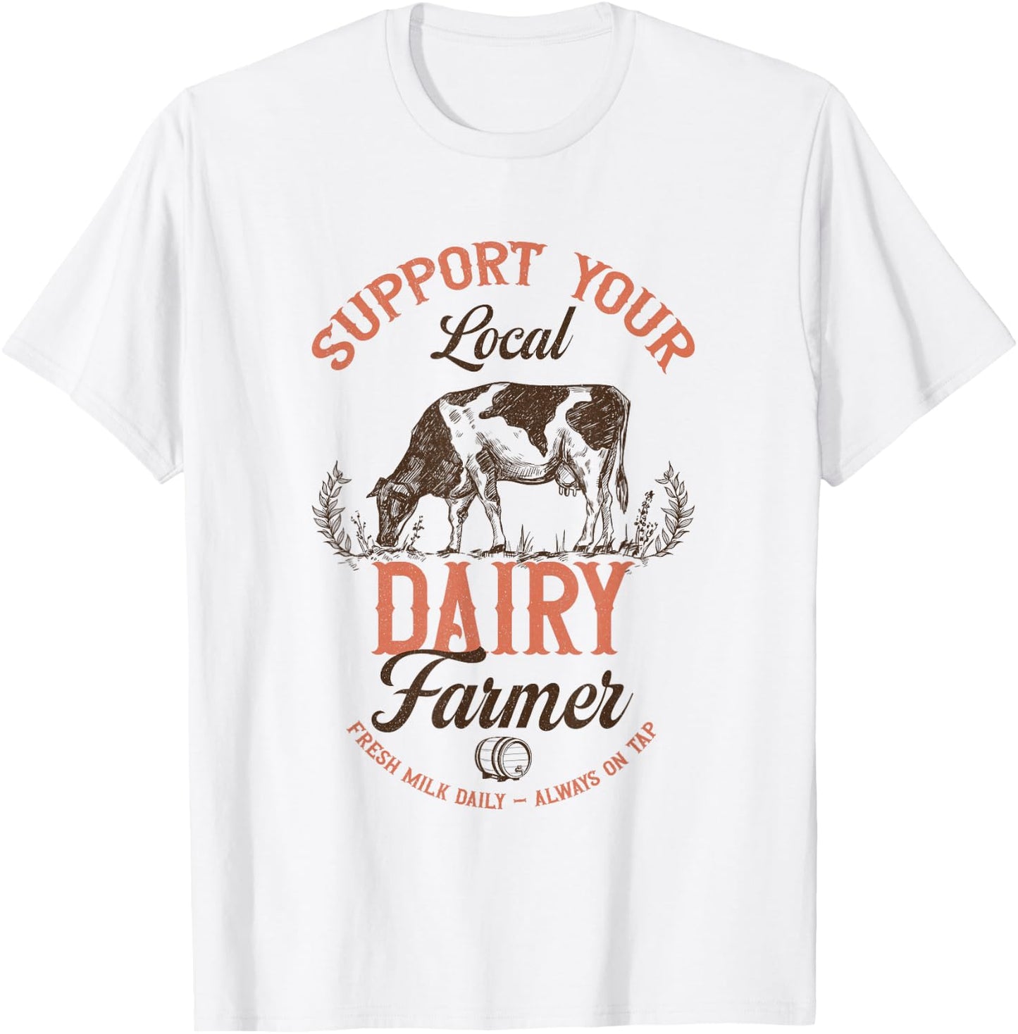 Funny Breast feeding Moms Saying New Moms Breastmilk On Tap T-Shirt - T-Shirt | White