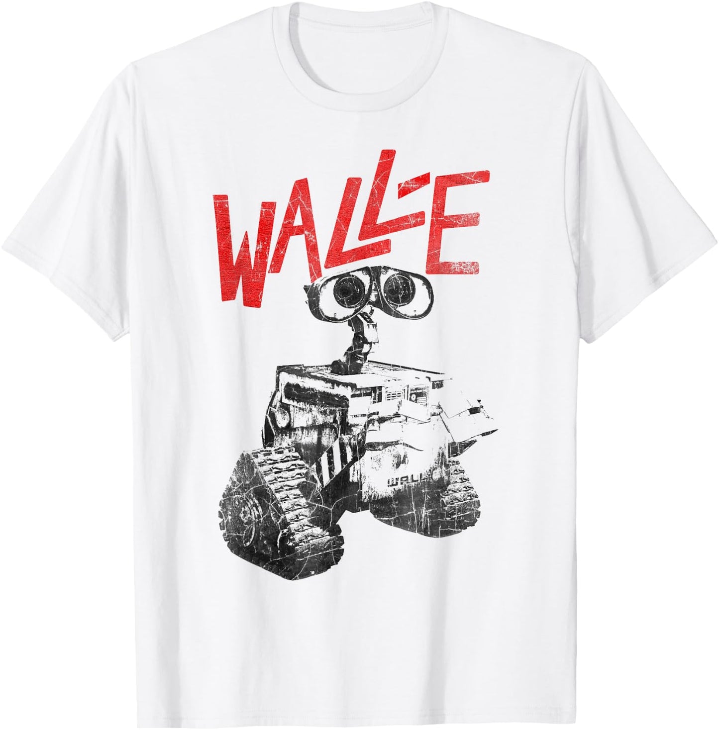 Disney Pixar Wall-E Vintage Grunge Wall-E T-Shirt - T-Shirt | White