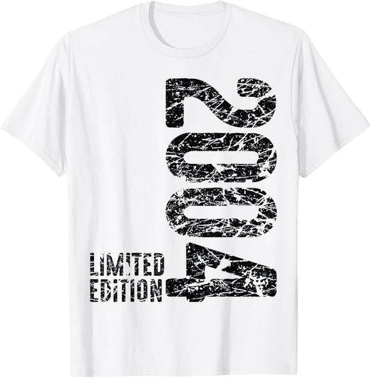 21st Birthday Man Woman 21 Years 2004 Decorative Funny Gift T-Shirt - T-Shirt | White
