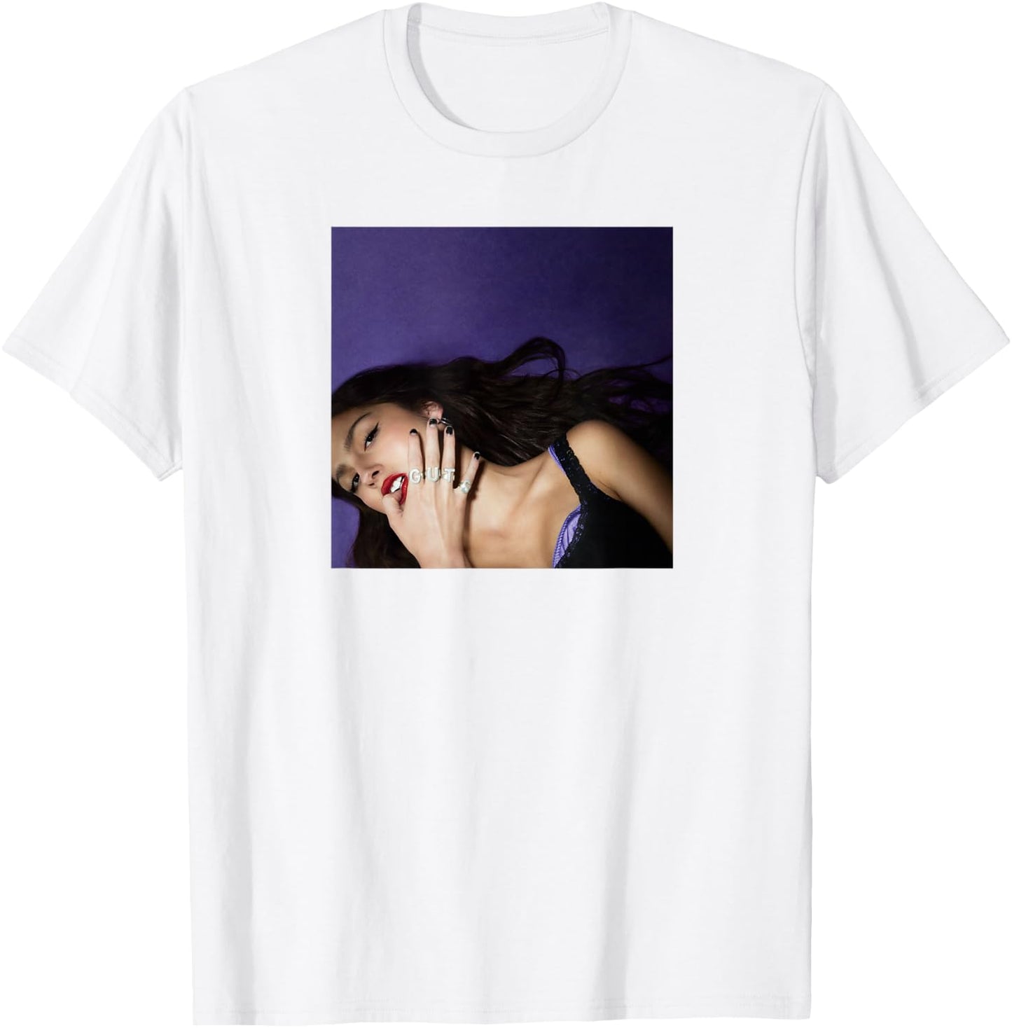 Official Olivia Rodrigo Guts Album Cover T-Shirt - T-Shirt | White