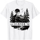 Retro Glacier National Park US Vintage Glacier T-Shirt - T-Shirt | White