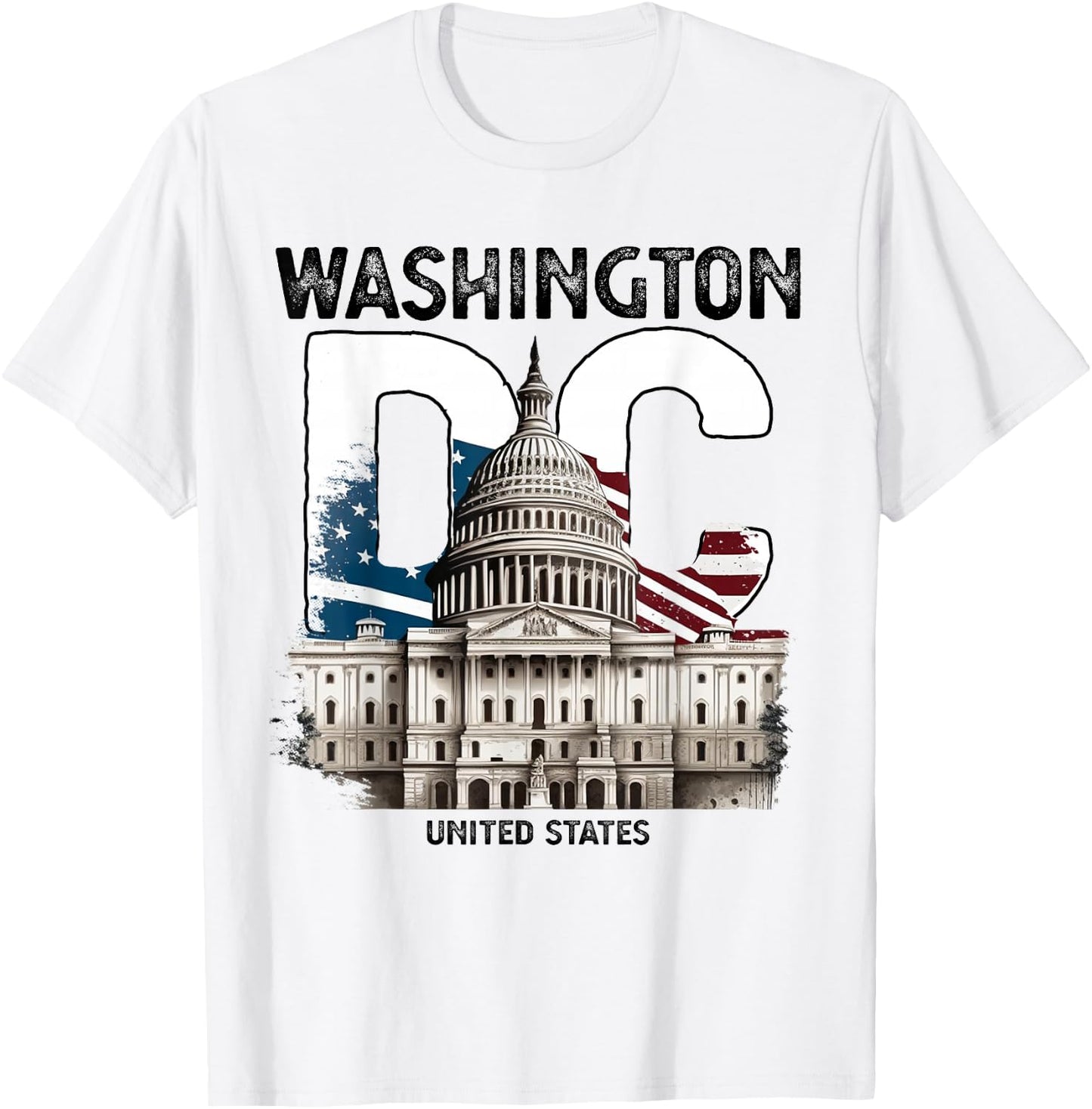 Washington DC Capitol Hill USA Souvenirs Gifts Men Women Kid T-Shirt - T-Shirt | White