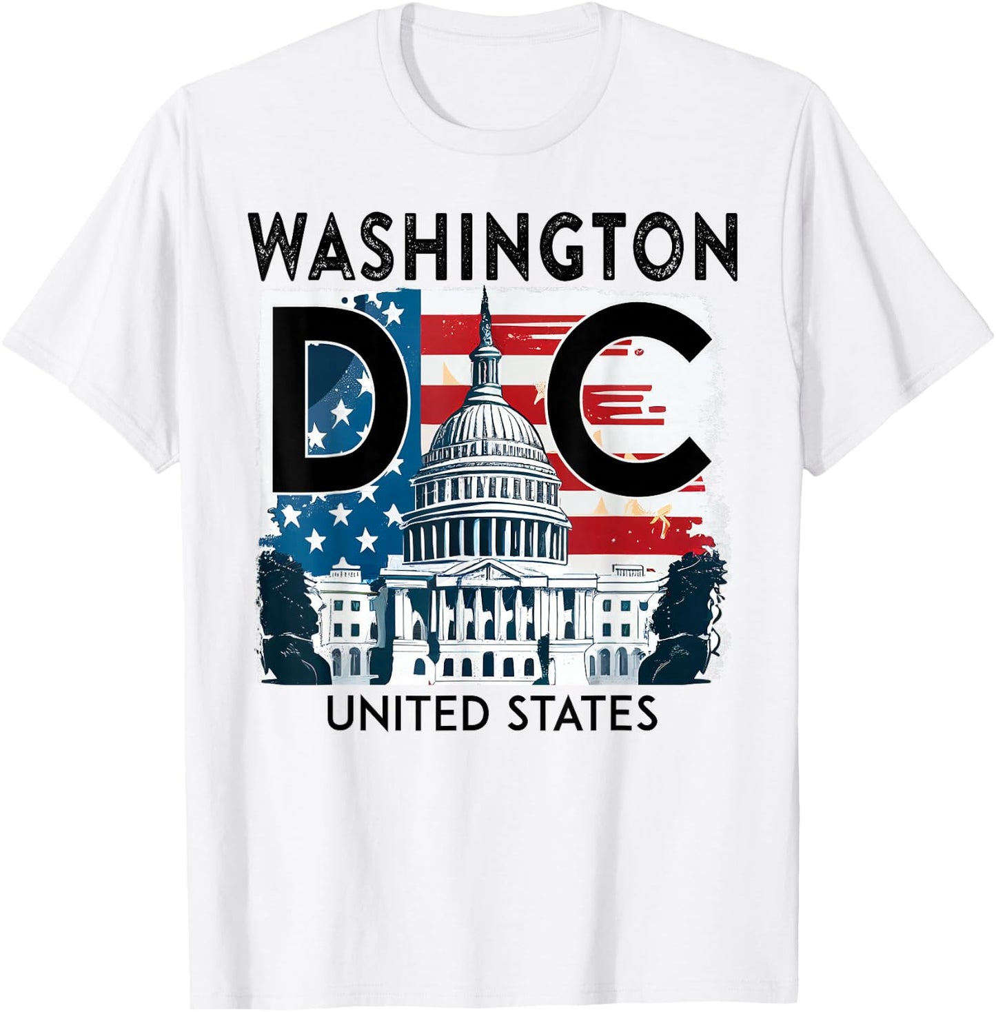 Washington DC Capitol Hill USA Souvenirs Gifts Men Women Kid T-Shirt - T-Shirt | White
