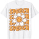 Groovy Retro Speech Language Pathologist Speech Therapist T-Shirt - T-Shirt | White