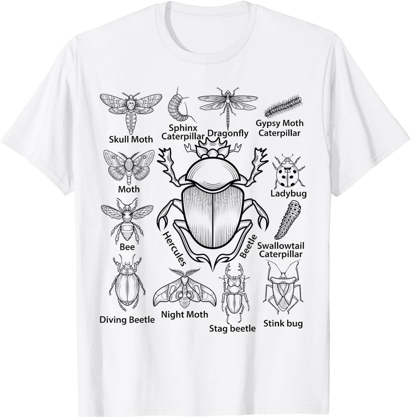 Hercules Beetle Bug Insects Collection Bugs entomology Boys T-Shirt - T-Shirt | White