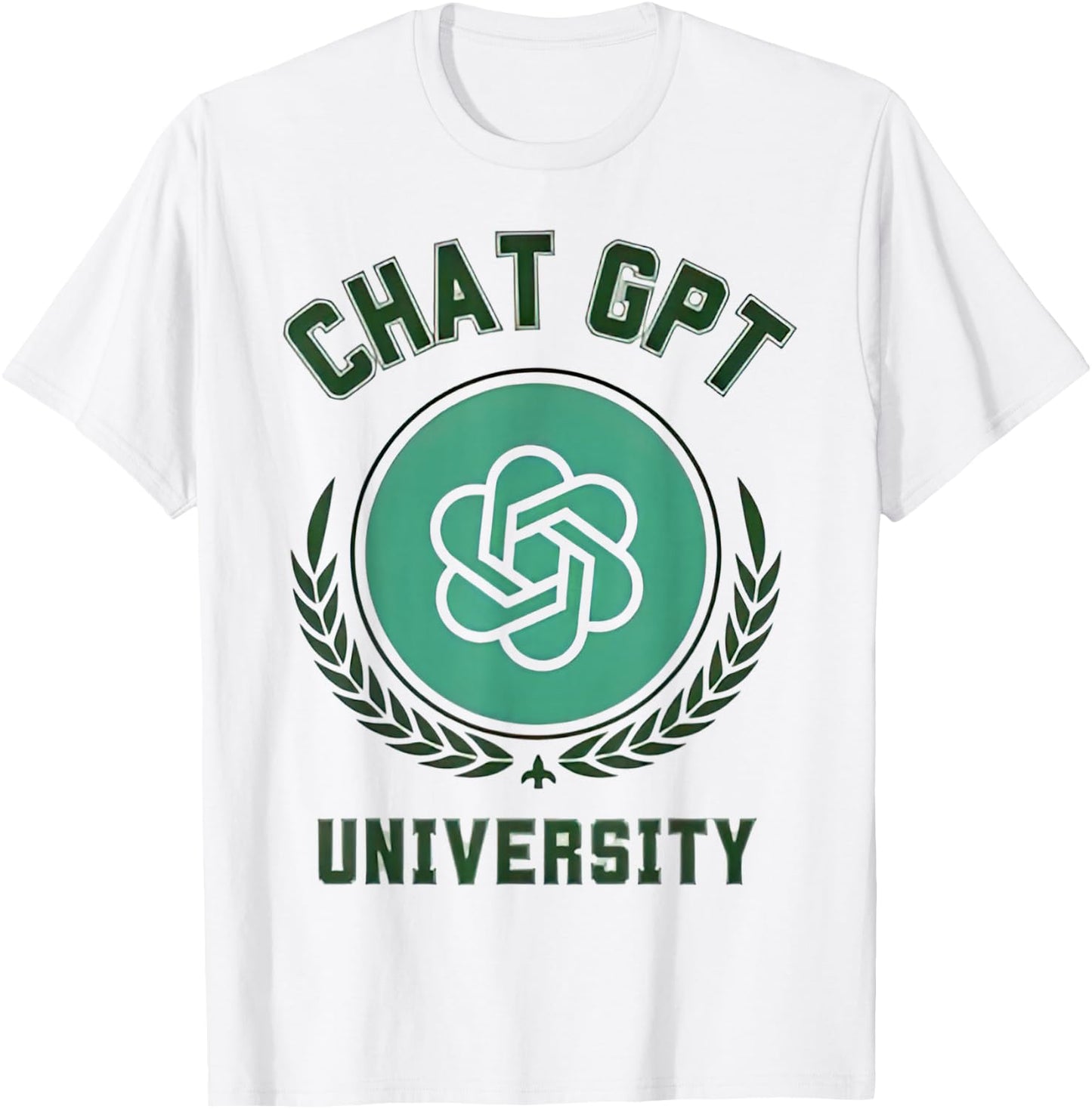 University of Chat Gpt T-Shirt - T-Shirt | White