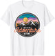 And So The Adventure Begins Adventure - Hiking - Camping T-Shirt - T-Shirt | White