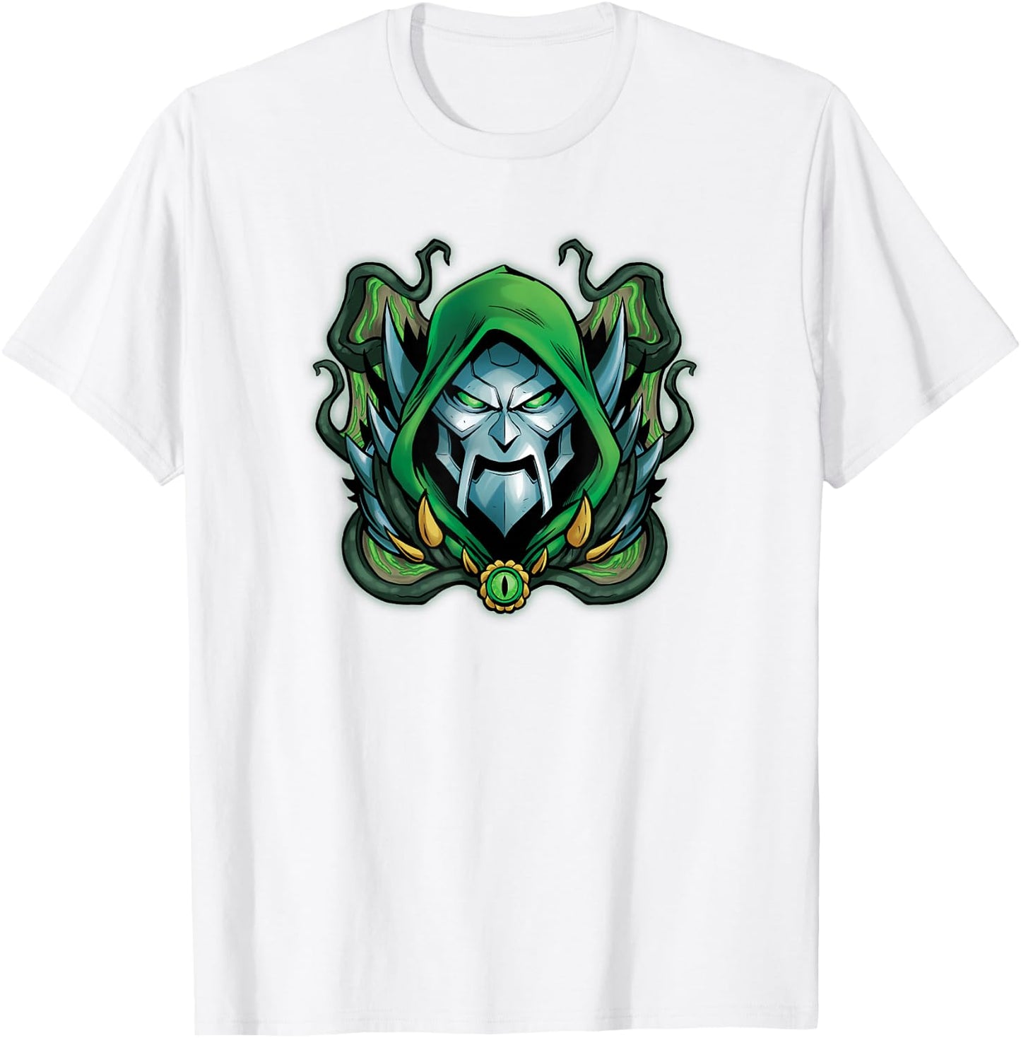 Marvel Mech Strike Doctor Doom Villainous Monster Eye T-Shirt - T-Shirt | White