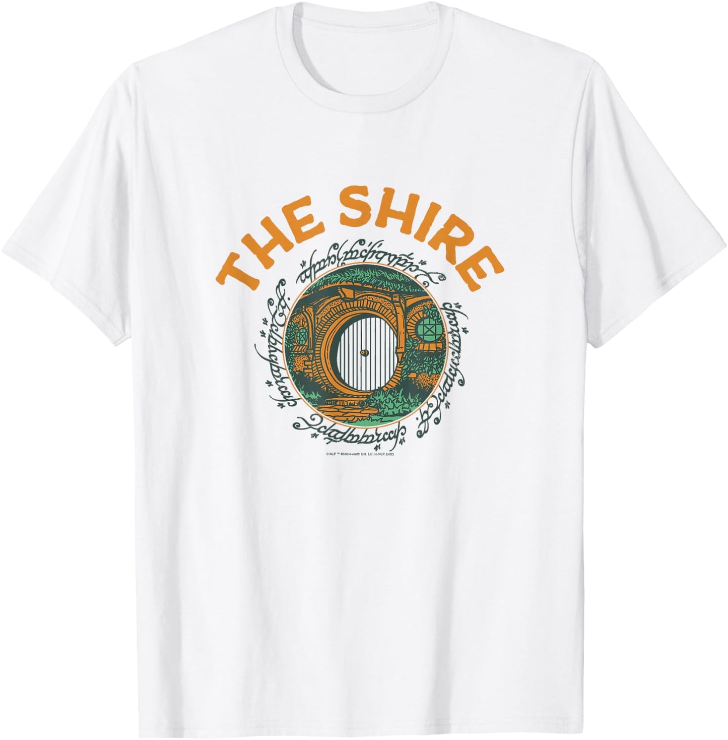The Lord of the Rings The Shire Hobbit Hole Entrance T-Shirt - T-Shirt | White