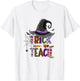 Retro Trick Or Teach Ghost Teacher Halloween Costume T-Shirt - T-Shirt | White