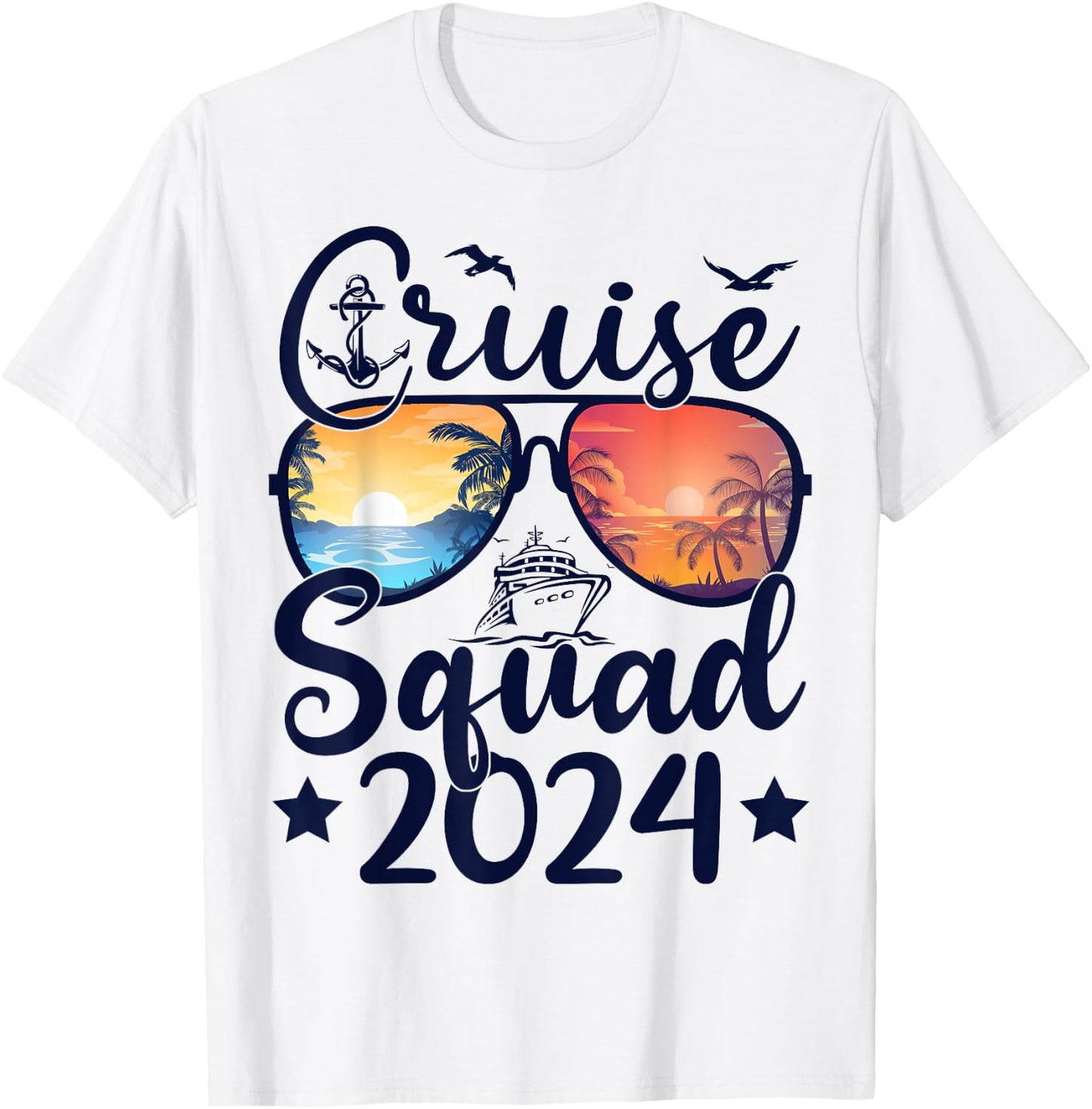 Cruise Squad 2024 Summer Vacation Family Cruise Ship T-Shirt - T-Shirt | White