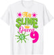 This Slime Queen is 9 Slime 9th Birthday T-Shirt - T-Shirt | White