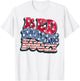Red White And Boozy Shirt 4th Of July Funny Drinking Party T-Shirt - T-Shirt | White