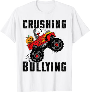 Crushing Bullying Unity Day Halloween Orange Kids Men Women T-Shirt - T-Shirt | White