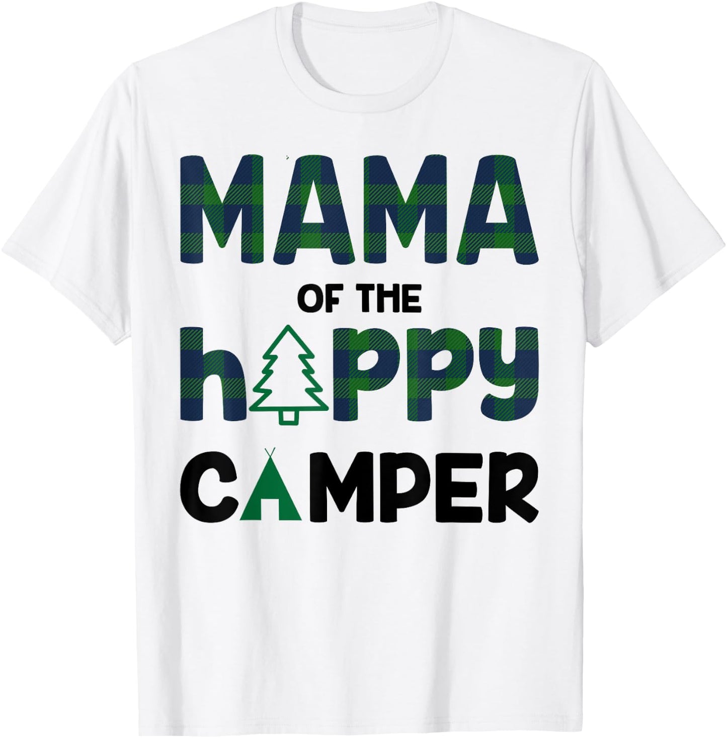 Mama of Happy Camper 1st Birthday Mama T-Shirt - T-Shirt | White