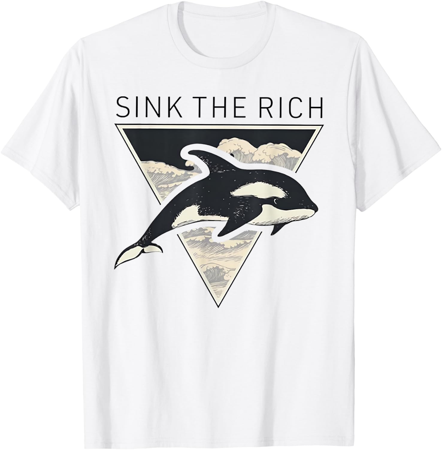 Sink The Rich - Killer Whales T-Shirt - T-Shirt | White