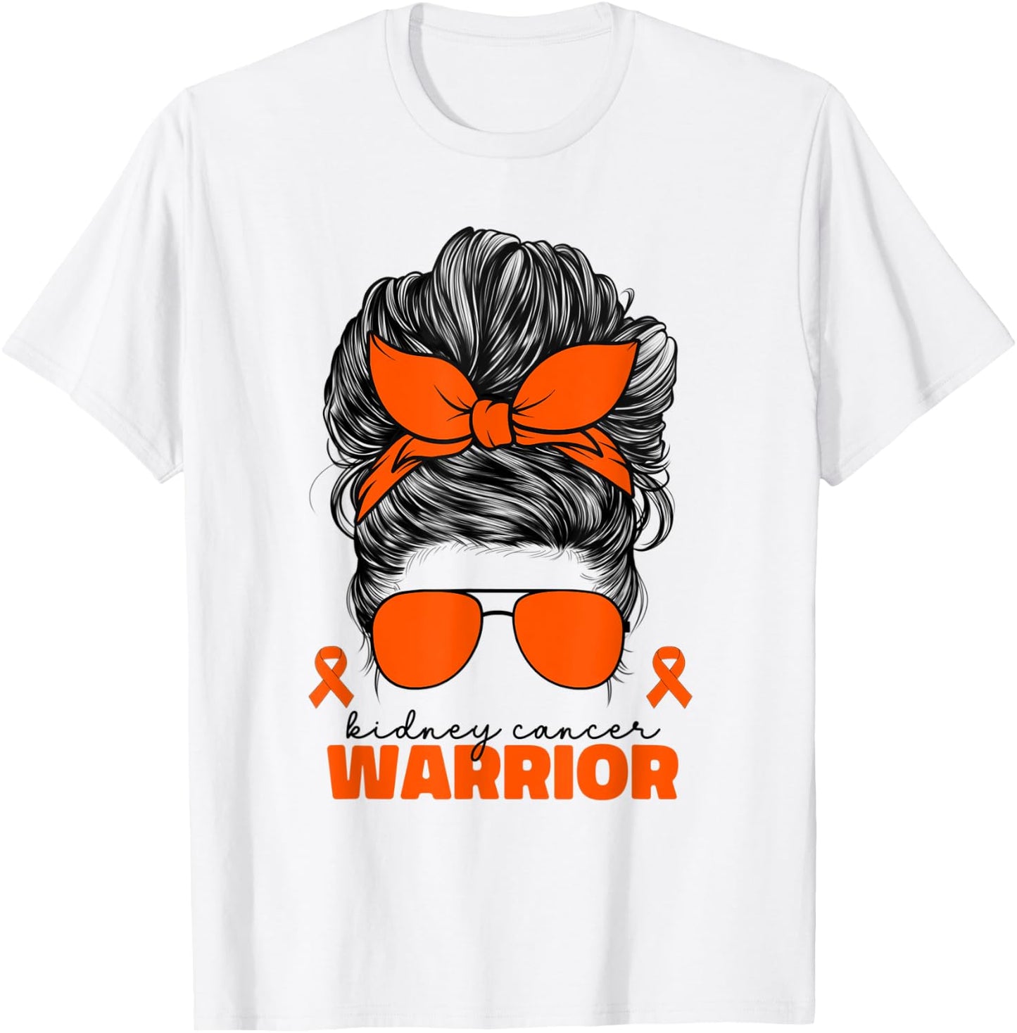 Kidney Cancer Warrior Ribbon Kidney Cancer Warrior T-Shirt - T-Shirt | White