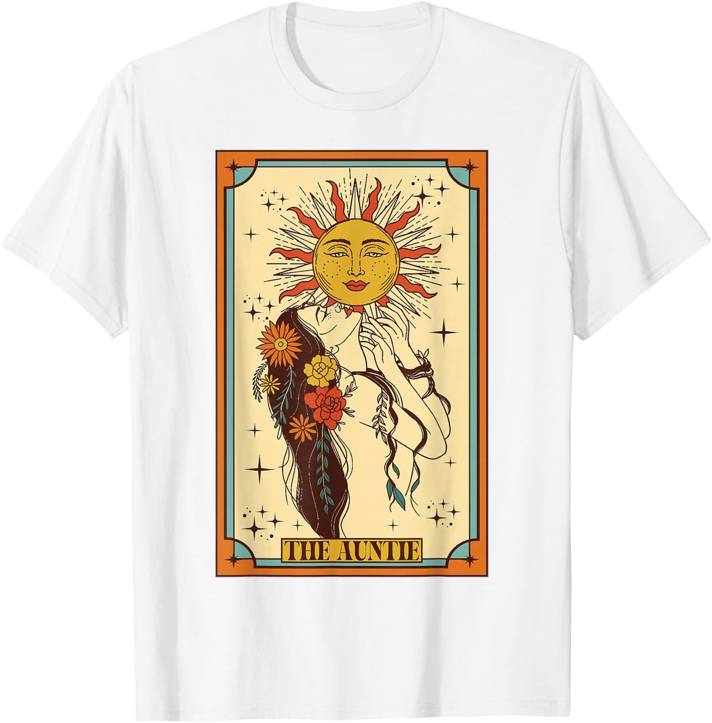 Best Aunt Ever Blessed Auntie Aunt The Auntie Tarot Card T-Shirt - T-Shirt | White