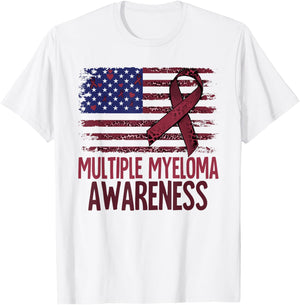 Multiple Myeloma Awareness T-Shirt - T-Shirt | White