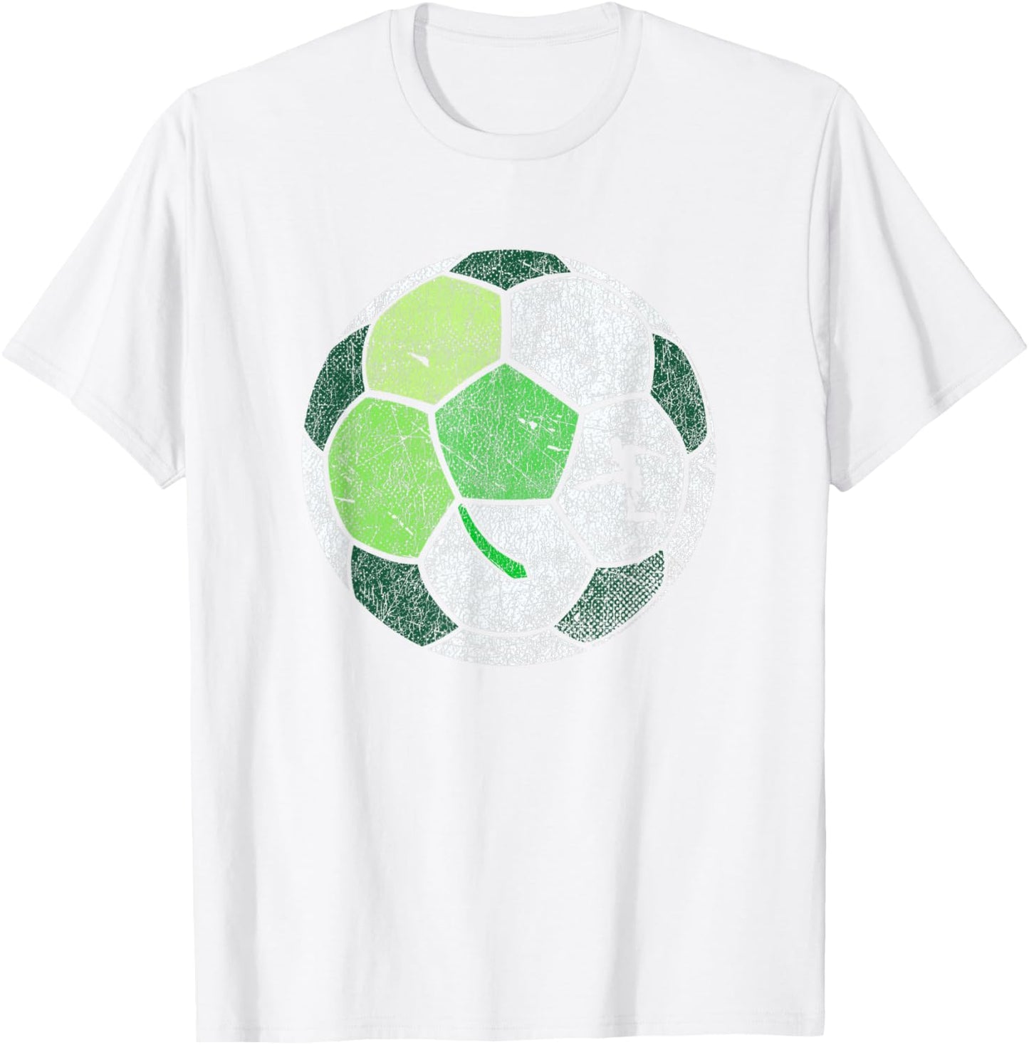 Soccer Shamrock Ball for Boys Men - St. Patrick's Day T-Shirt - T-Shirt | White