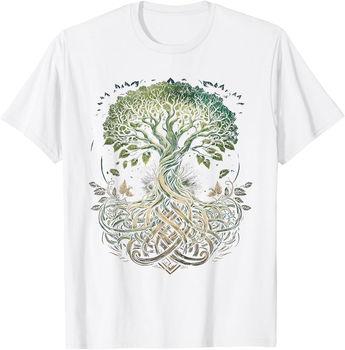 Tree of Life Yggdrasil Viking Midgard Thor Walhalla T-Shirt - T-Shirt | White