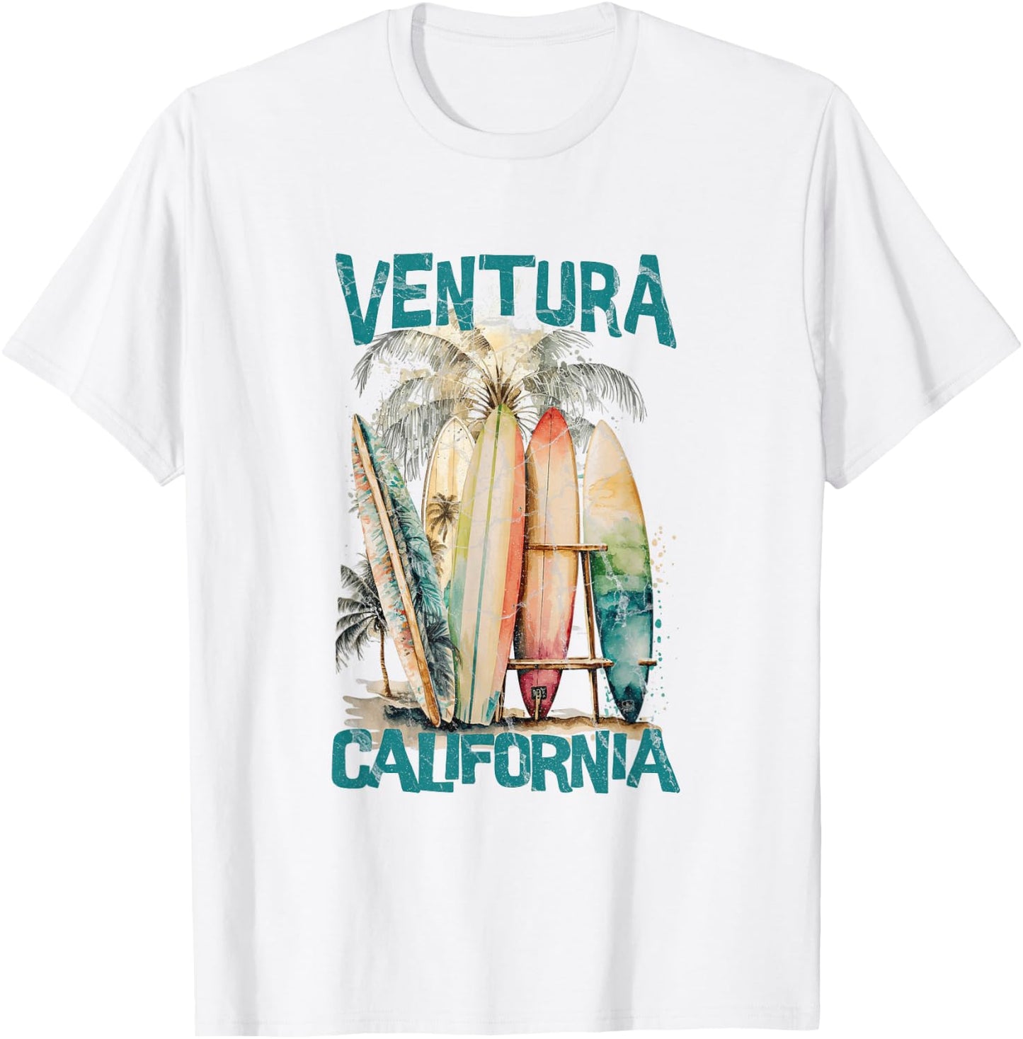 Ventura California T-Shirt - T-Shirt | White