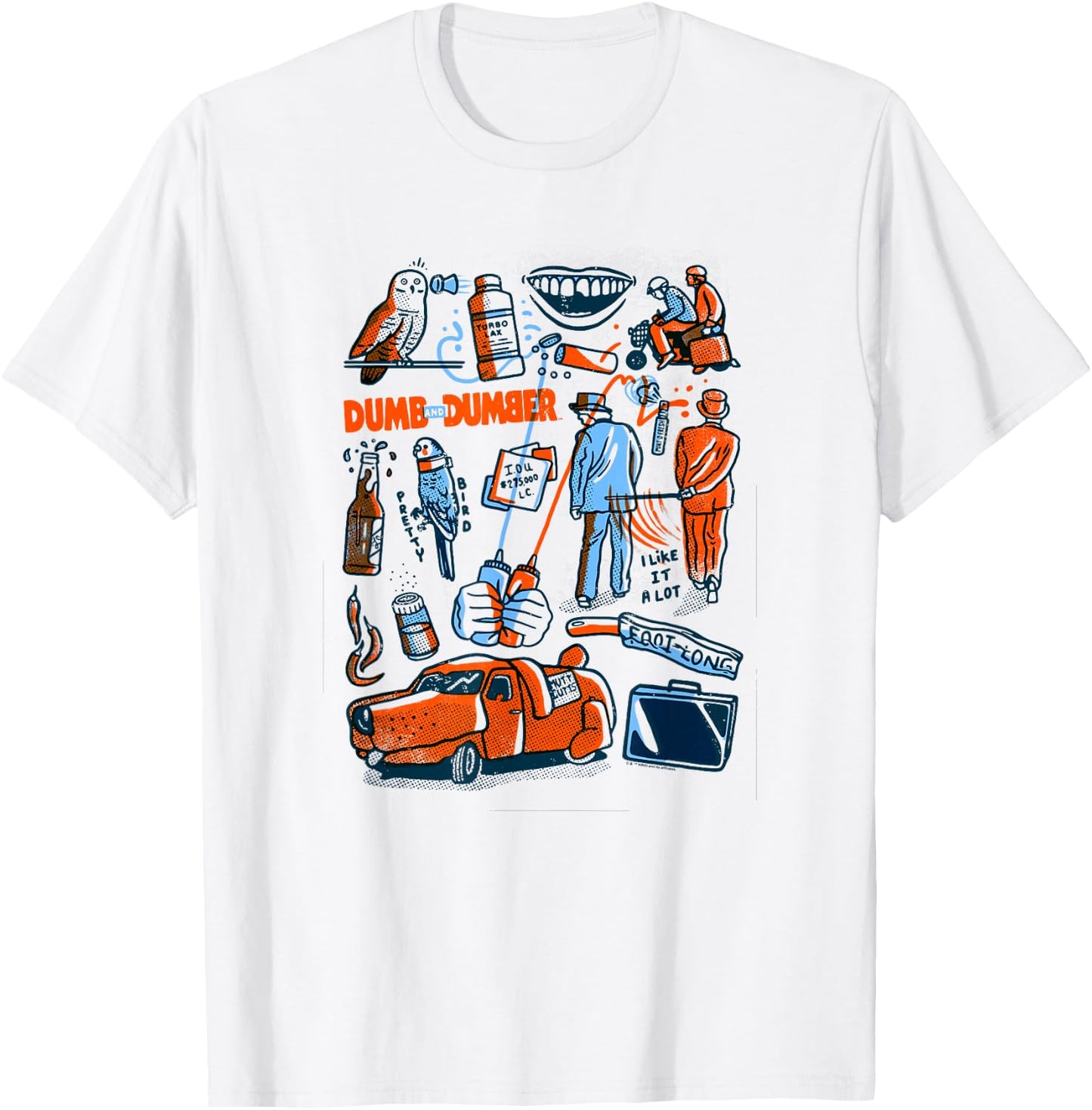 WB100 Dumb and Dumber Best Friend Moments & Icons T-Shirt - T-Shirt | White
