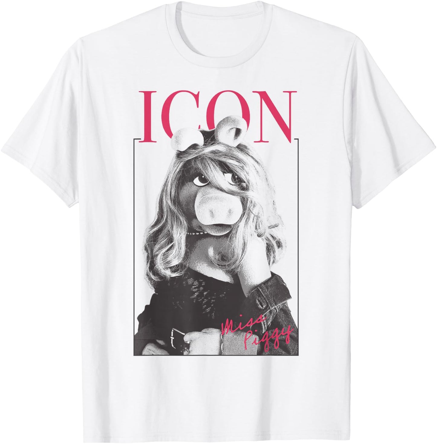 Disney The Muppets Miss Piggy Icon Magazine Poster T-Shirt - T-Shirt | White