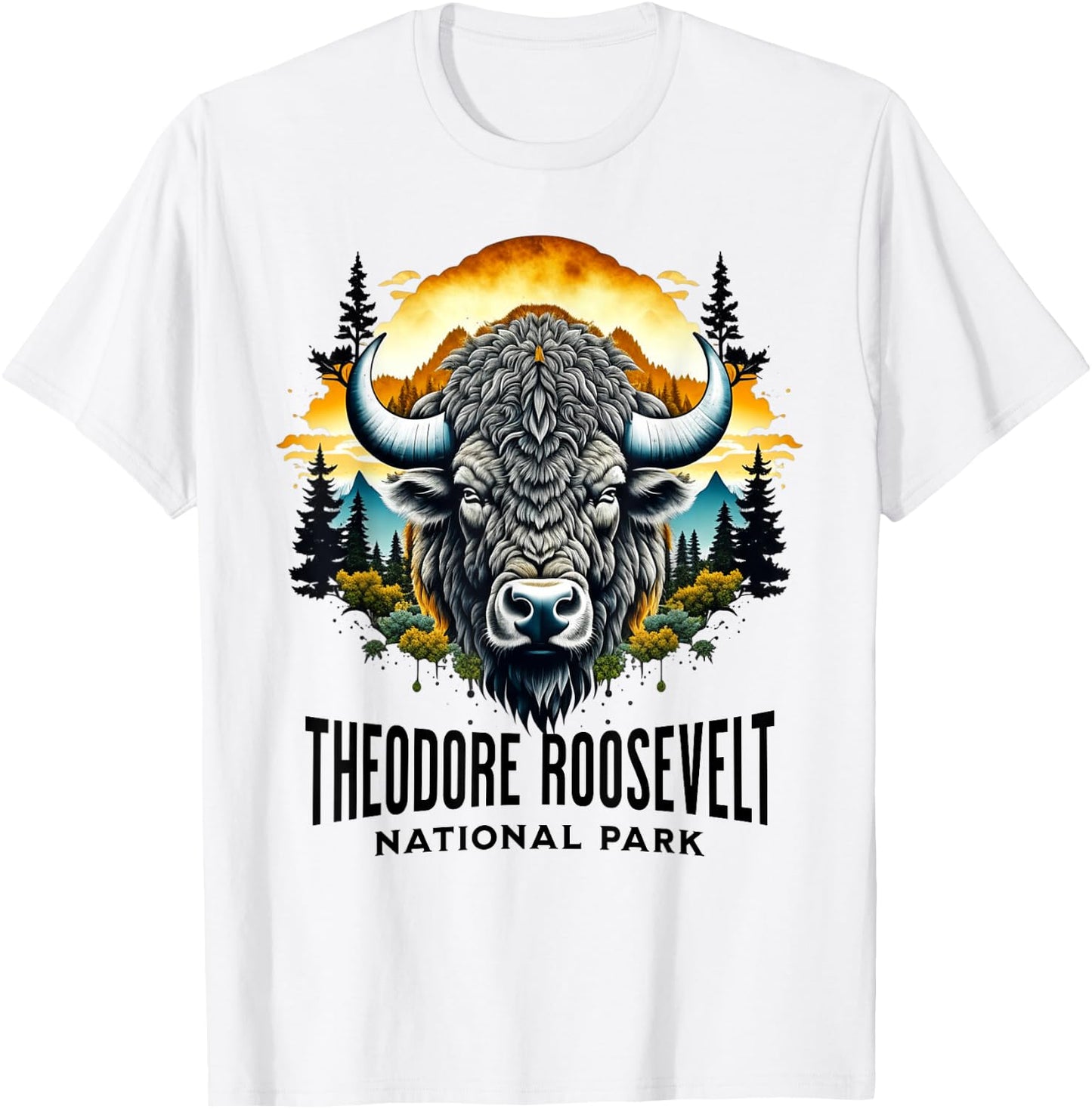 Theodore Roosevelt National Park T-Shirt - T-Shirt | White