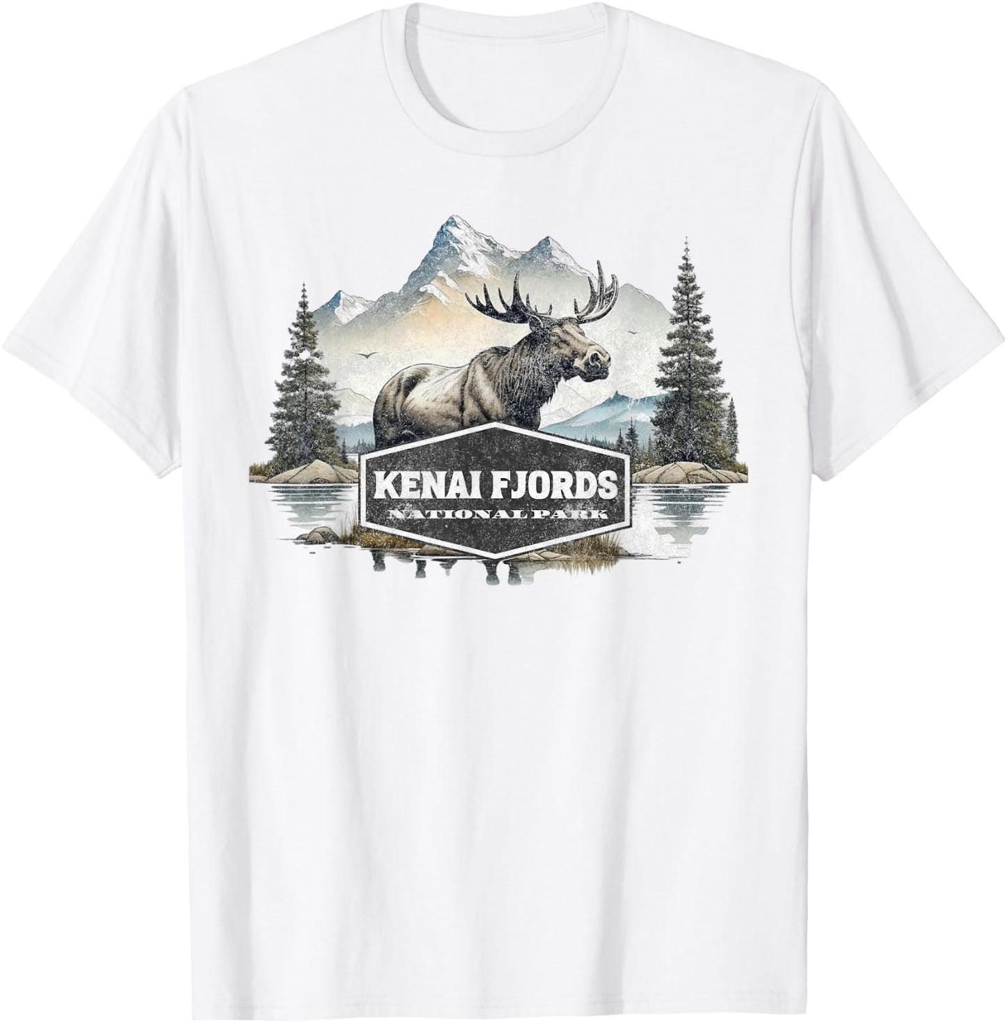Kenai Fjords National Park T-Shirt - T-Shirt | White
