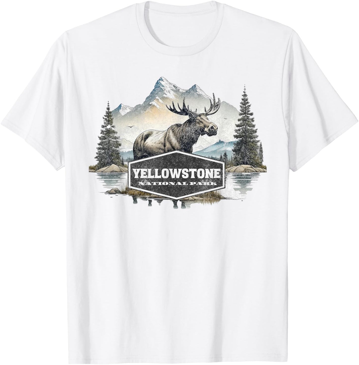 Yellowstone National Park T-Shirt - T-Shirt | White