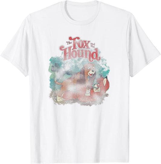 Disney The Fox and the Hound Vintage Classic Best Friends T-Shirt - T-Shirt | White
