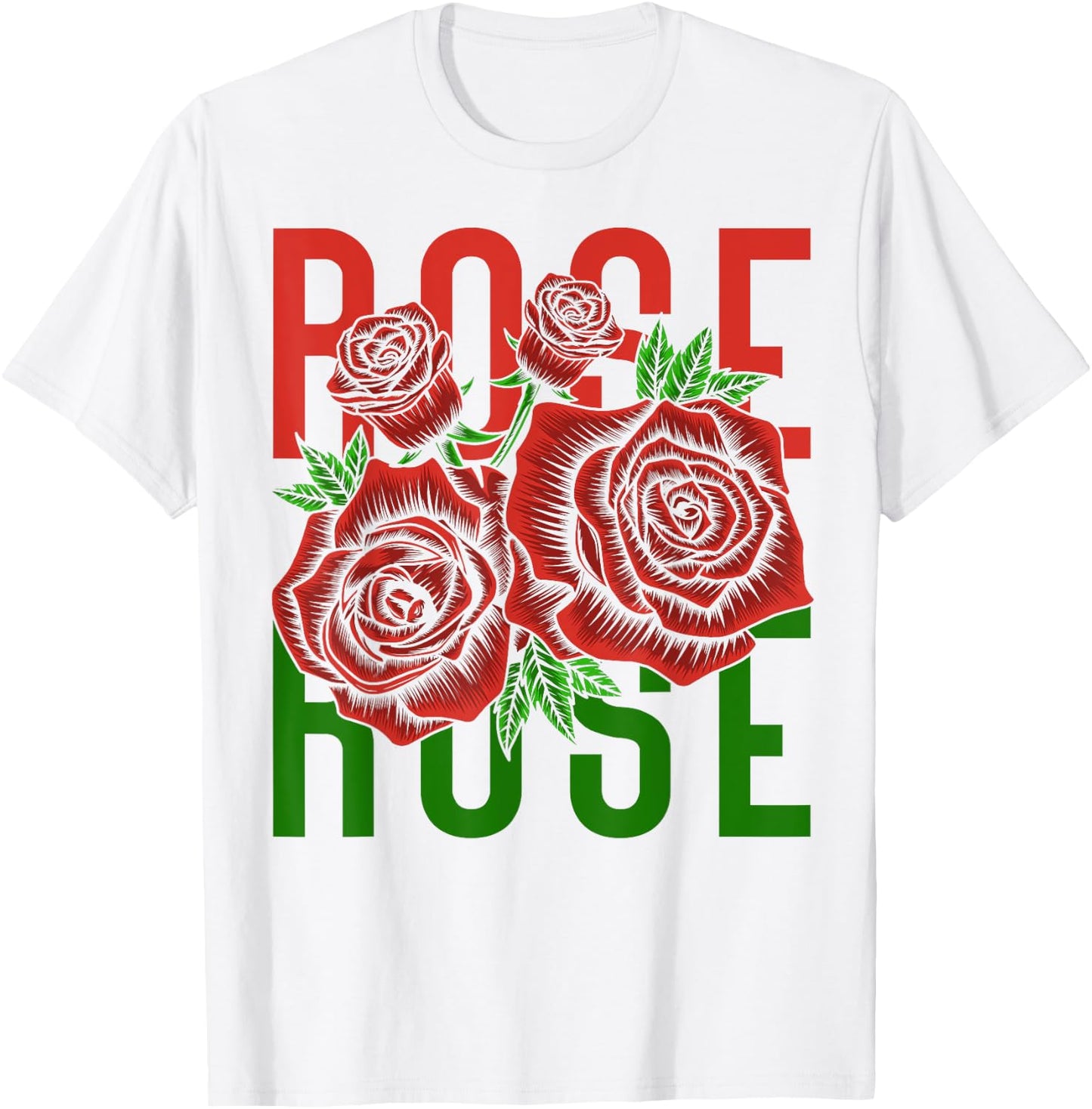 Vintage Inspired Botanical Flower Gardener Naturalist Rose T-Shirt - T-Shirt | White