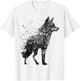 Wolf Tree Decay Drawing Animal Print Art Wolf T-Shirt - T-Shirt | White