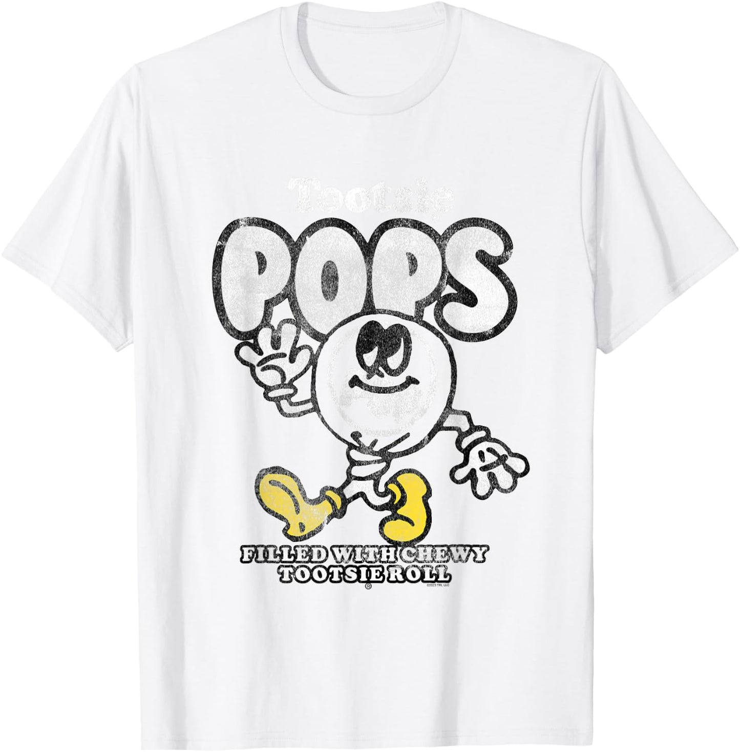 Tootsie Roll Walking Tootsie Pop Sucker Candy T-Shirt - T-Shirt | White