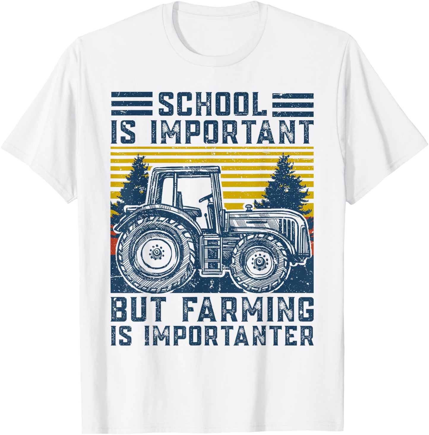 But Farming is Importanter Farmer Tractor Funny Farm Boys T-Shirt - T-Shirt | White