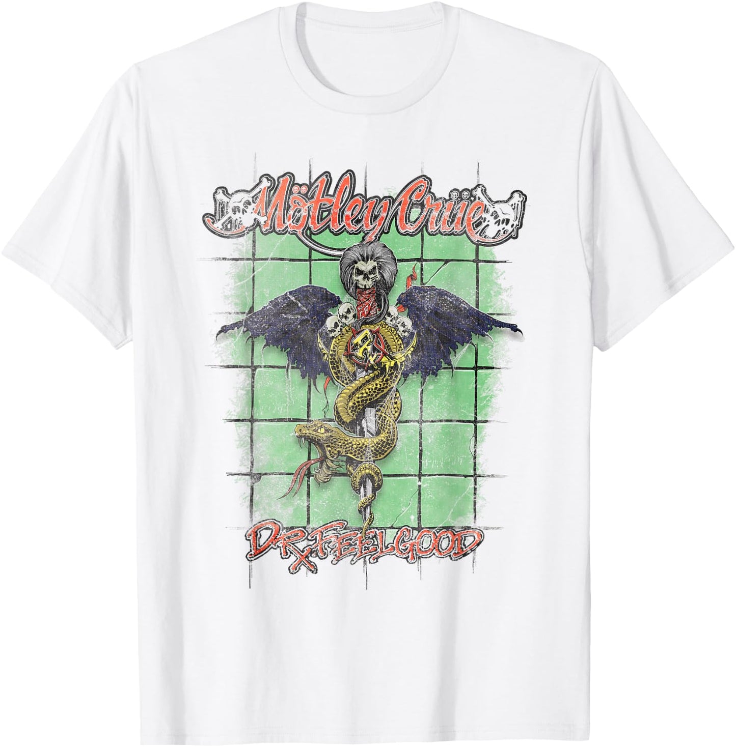 Mötley Crüe – Feel Good Redux T-Shirt - T-Shirt | White