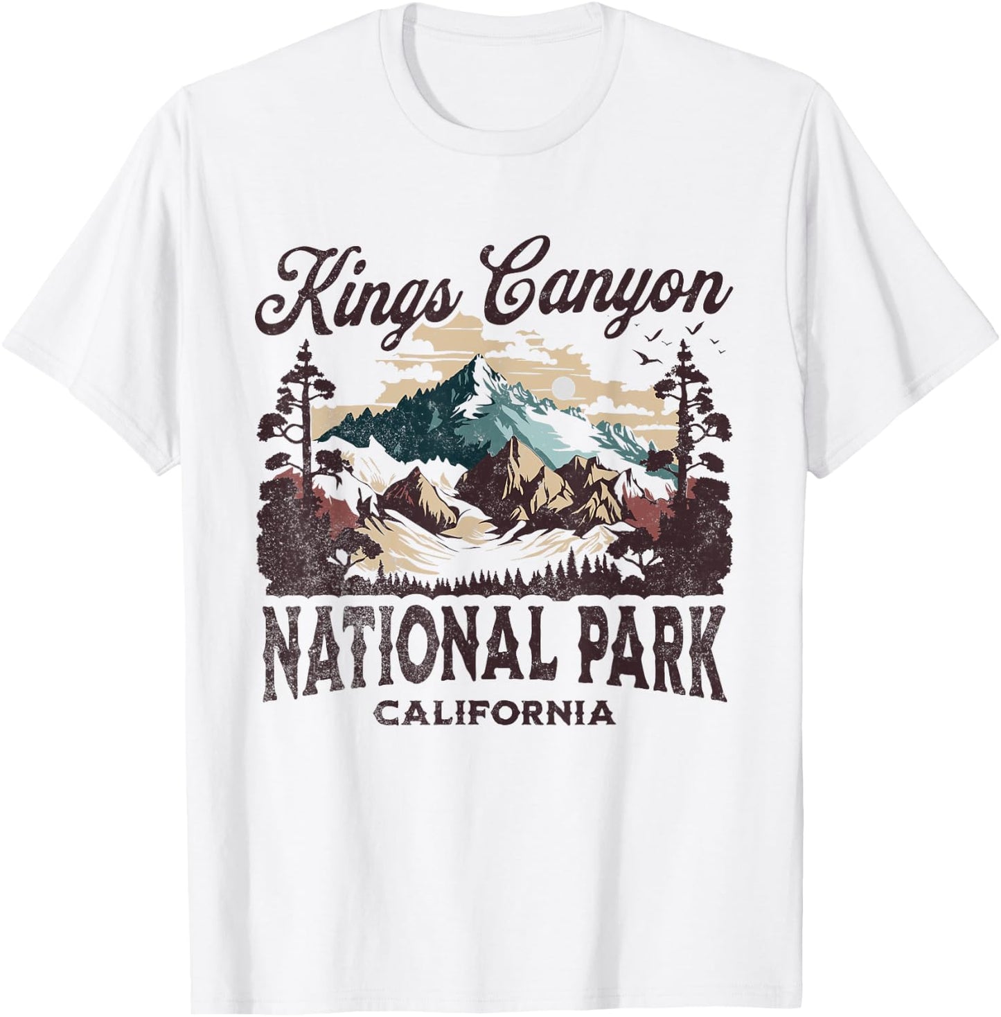 Kings Canyon National Park T-Shirt - T-Shirt | White