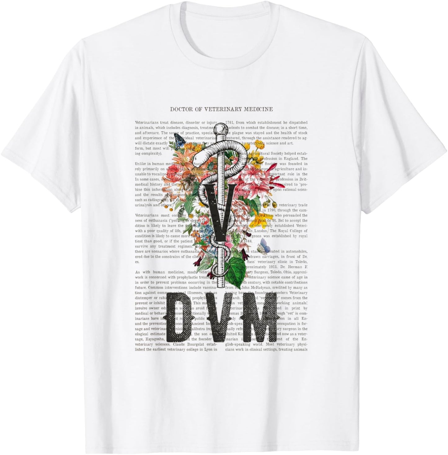 Doctor of Veterinary Medicine DVM Veterinarian & Vet Tech T-Shirt - T-Shirt | White