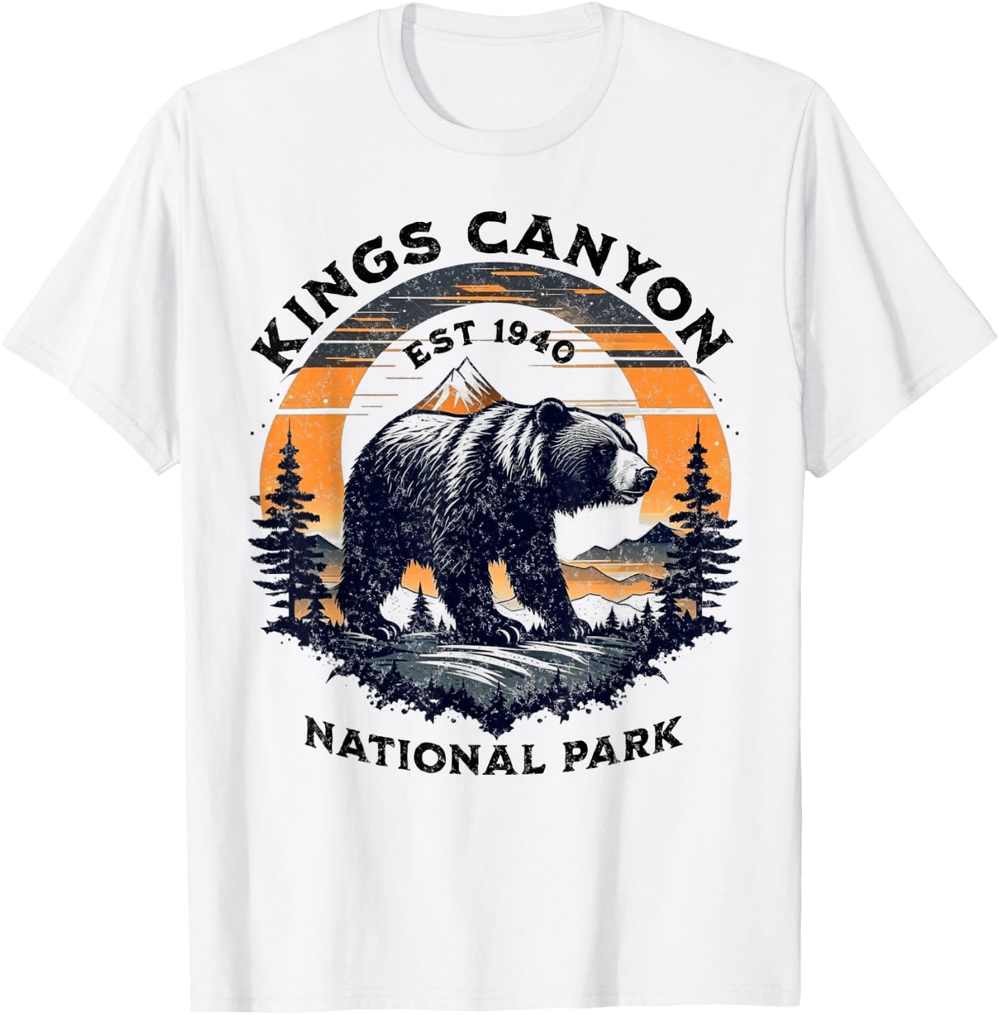 Kings Canyon National Park T-Shirt - T-Shirt | White