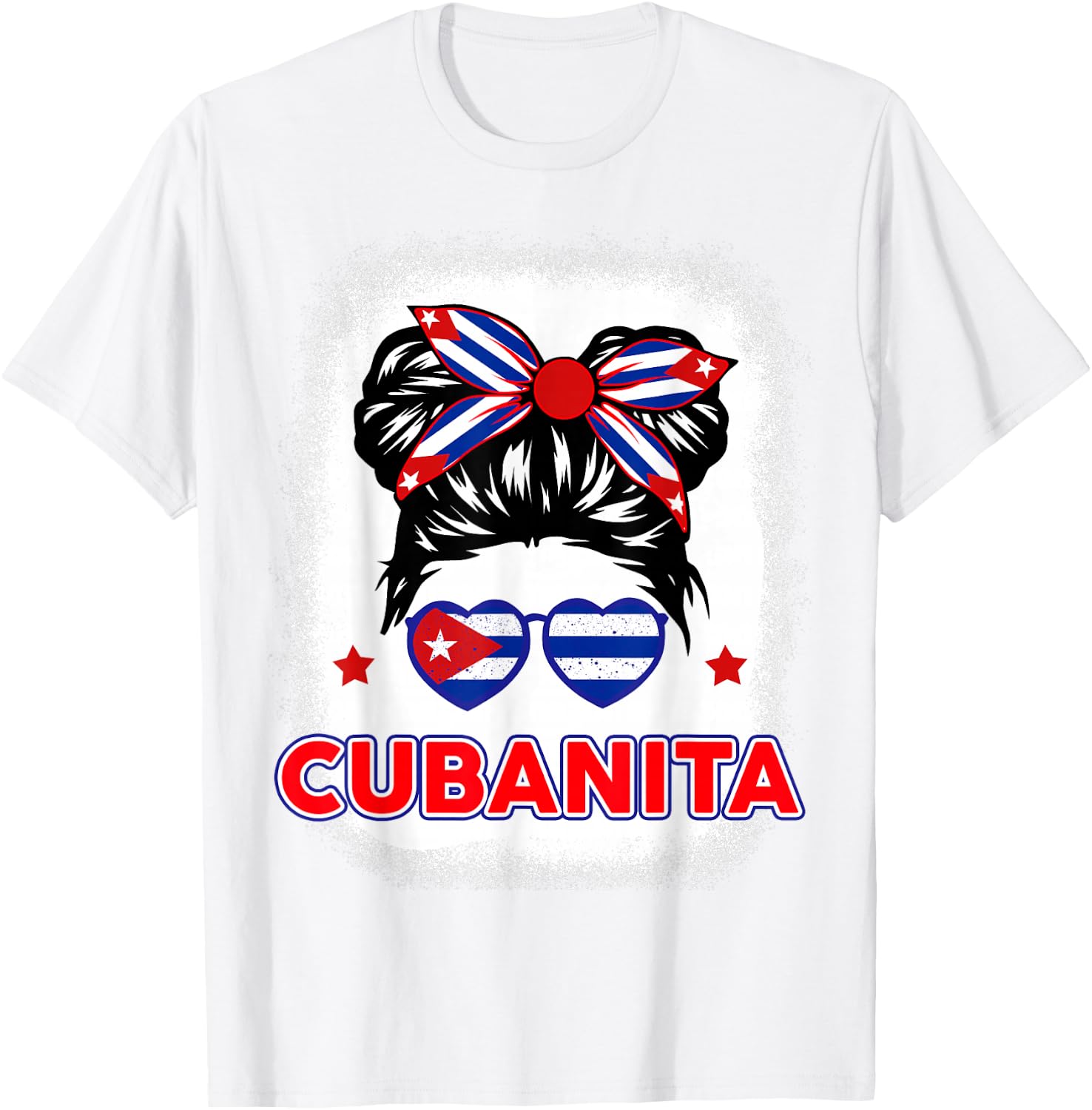 Cubanita Cuba Flag Cuban Girl Hispanic Heritage Kids Women T-Shirt - T-Shirt | White