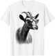 Goat Sunglasses Art Animals Animal Goat T-Shirt - T-Shirt | White